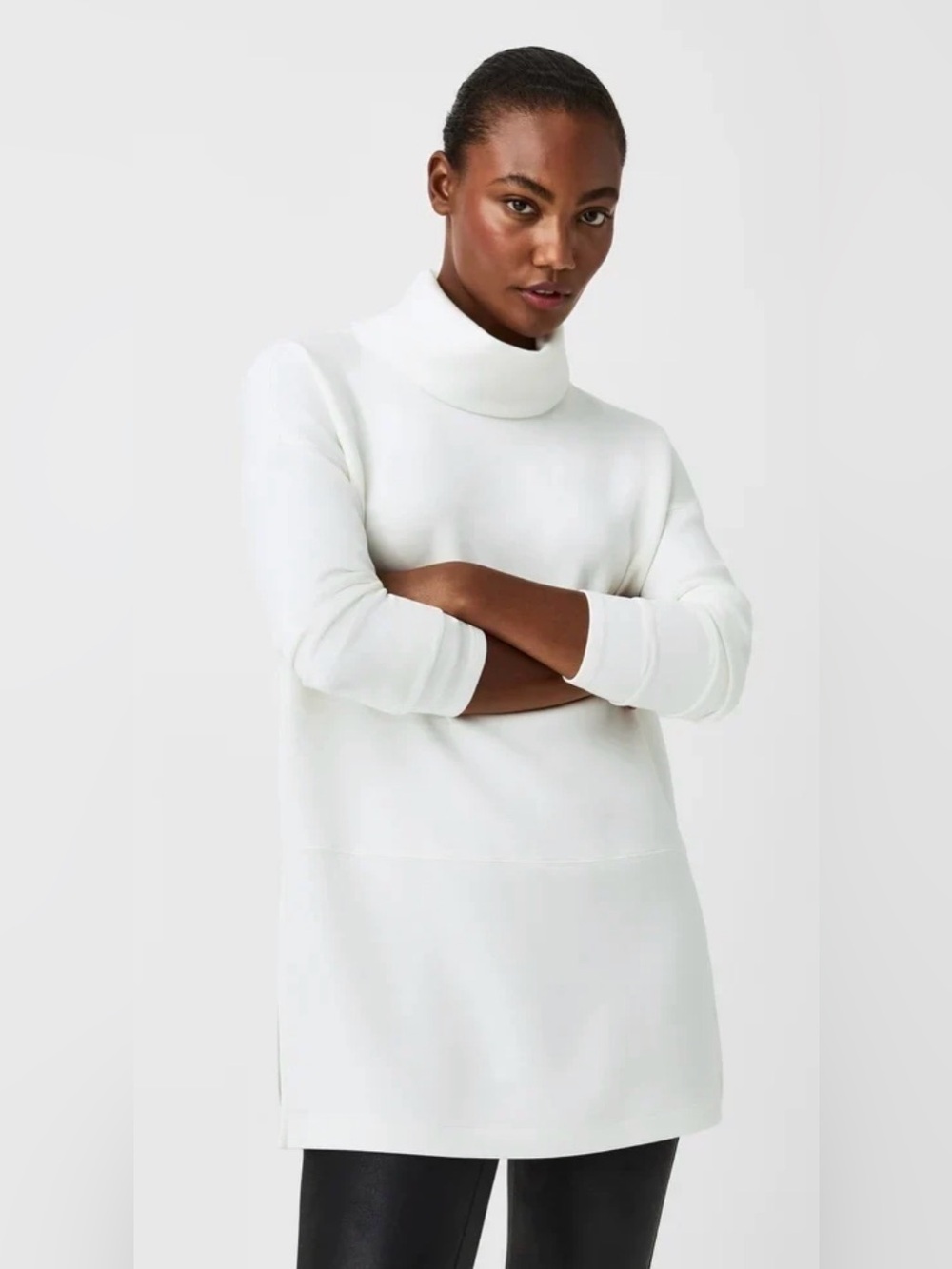 Spanx Air Essentials Turtleneck Tunic in Powder Womans XS